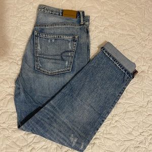 American Eagle high-rise girlfriend jeans
